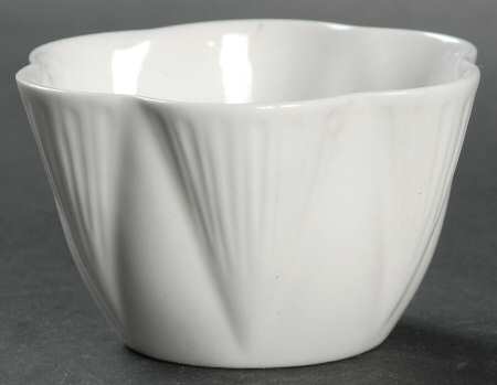Dainty White (No Trim) Mini Open Sugar Bowl