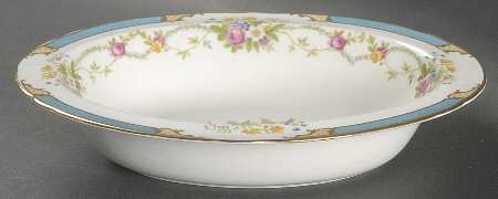 Dubarry Blue 9" Oval Vegetable Bowl