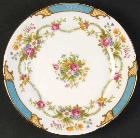 Dubarry Blue Bread & Butter Plate by Shelley