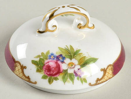 Dubarry Maroon Lid for Sugar Bowl