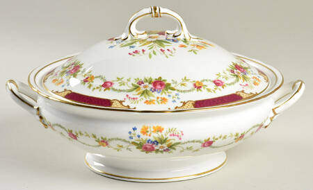 Dubarry Maroon Round Covered Vegetable