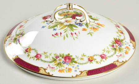 Dubarry Maroon Lid for Round Vegetable
