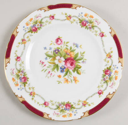 Dubarry Maroon Luncheon Plate
