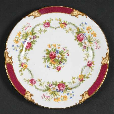Dubarry Maroon Bread & Butter Plate