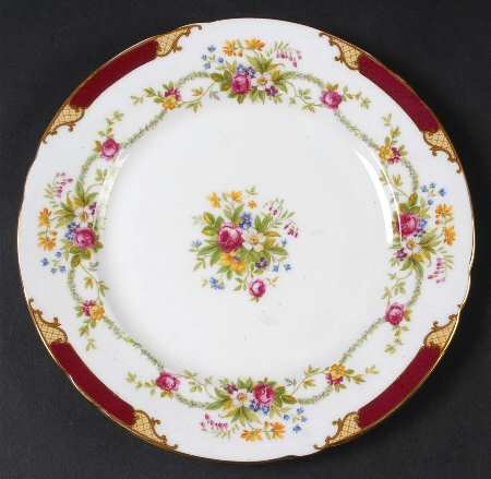 Dubarry Maroon Salad Plate