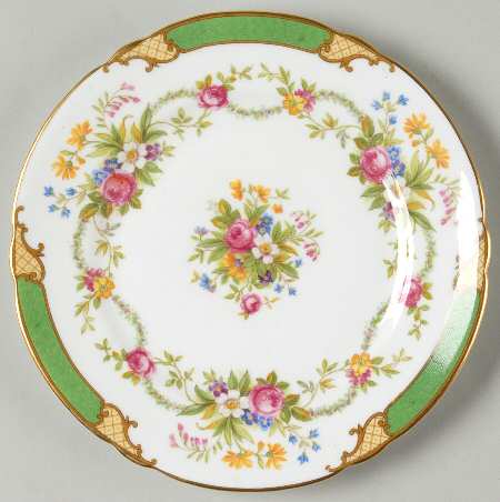 Dubarry Green Bread & Butter Plate
