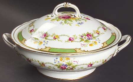 Dubarry Green Round Covered Vegetable