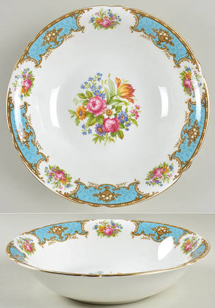 Duchess Blue 9" Round Vegetable Bowl