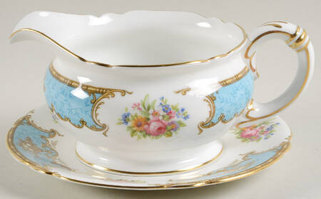 Duchess Blue Gravy Boat & Underplate