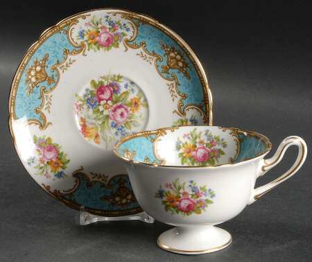 Duchess Blue Footed Cup & Saucer Set