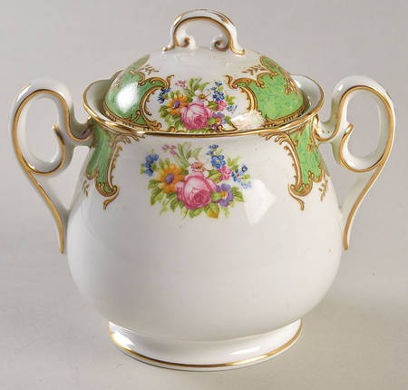 Duchess Green Sugar Bowl & Lid