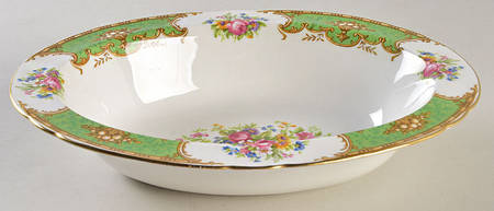 Duchess Green 9" Oval Vegetable Bowl