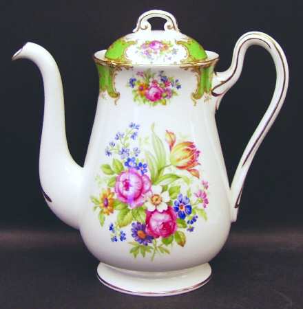 Duchess Green Coffee Pot & Lid