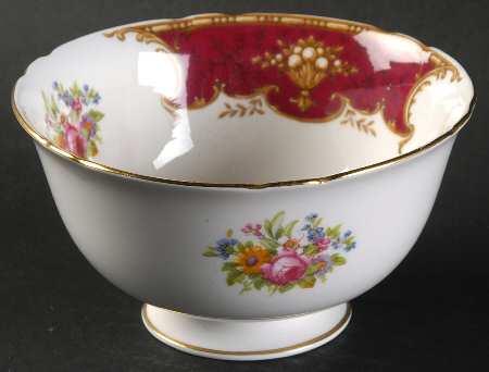 Duchess Red Open Sugar Bowl