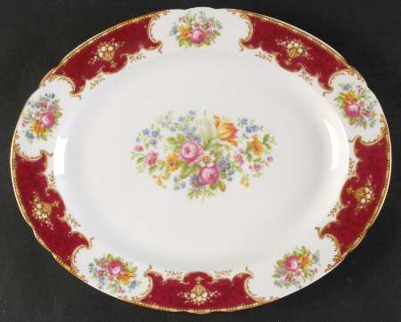 Duchess Red 10" Oval Serving Platter