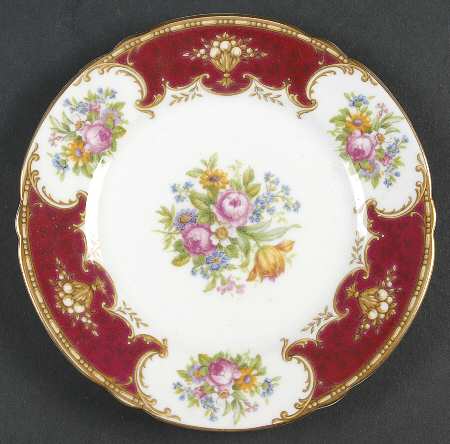 Duchess Red Bread & Butter Plate