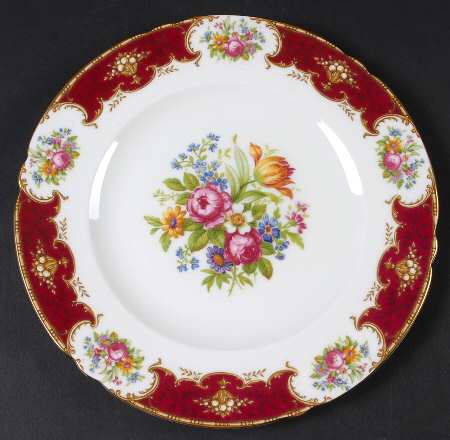 Duchess Red Luncheon Plate