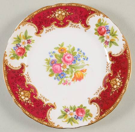 Duchess Red Bread & Butter Plate