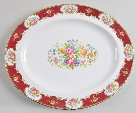 Duchess Red 14" Oval Serving Platter