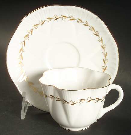 Elegance Flat Cup & Saucer Set