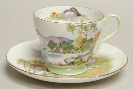 English Lakes Footed Cup & Saucer Set