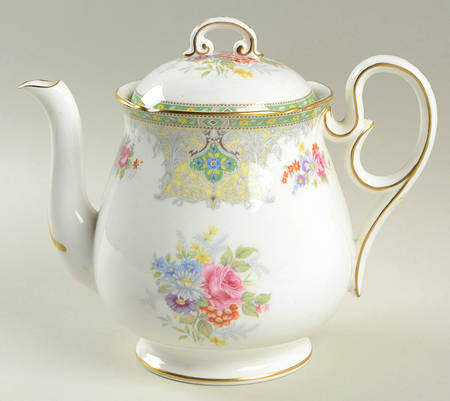 Georgian Green Teapot & Lid