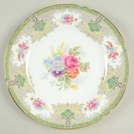 Georgian Green Luncheon Plate