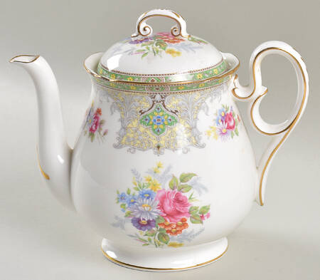 Georgian Green Small Teapot & Lid