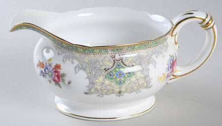 Georgian Green Underplate for Gravy Boat