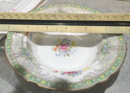 Georgian Green Rim Cereal Bowl
