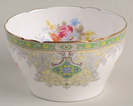 Georgian Green Open Sugar Bowl