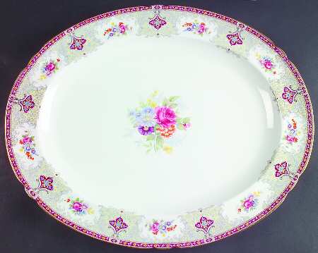 Georgian Red 16" Oval Serving Platter