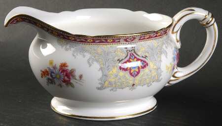 Georgian Red Gravy Boat