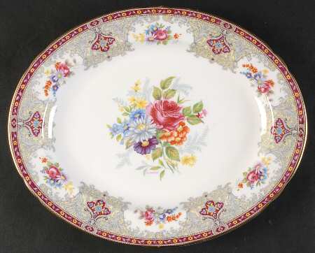 Georgian Red 10" Oval Serving Platter