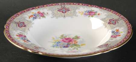 Georgian Red Rim Soup Bowl