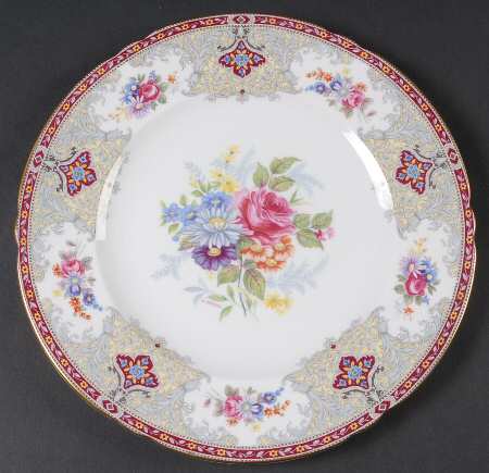 Georgian Red Luncheon Plate