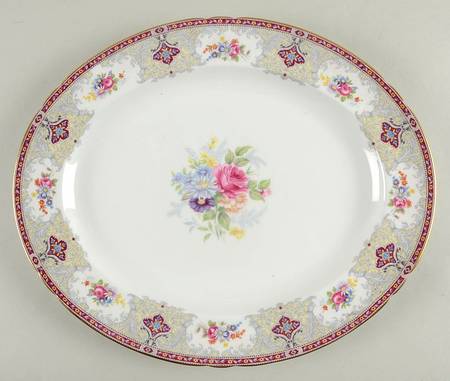Georgian Red 14" Oval Serving Platter