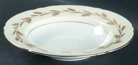Golden Harvest Rim Soup Bowl
