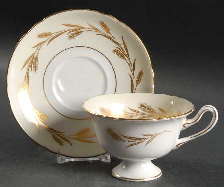 Golden Harvest Footed Cup & Saucer Set