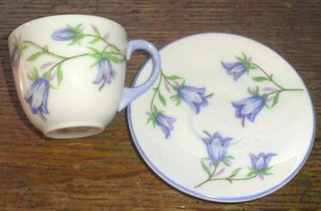 Harebell (Perth) Flat Demitasse Cup & Saucer Set