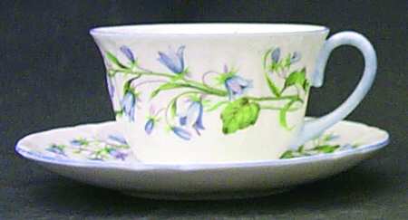 Harebell (Oleander) Flat Demitasse Cup & Saucer Set