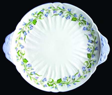 Harebell (Oleander) Handled Cake Plate
