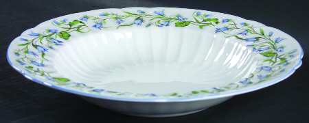 Harebell (Oleander) Large Rim Soup Bowl