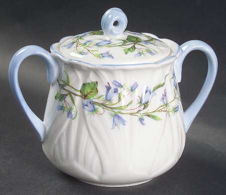 Harebell (Oleander) Sugar Bowl & Lid