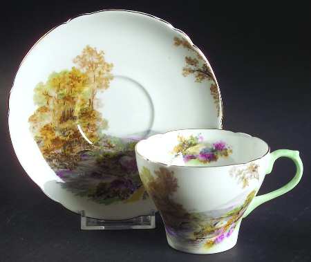 Heather (Gainsborough) Flat Cup & Saucer Set
