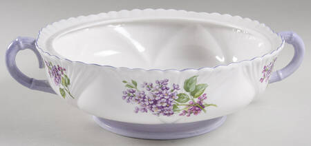 Lilac Time Round Vegetable No Lid