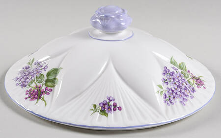 Lilac Time Lid for Round Vegetable