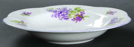 Lilac Time Rim Soup Bowl