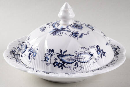 Meissenette Round Covered Butter by Shelley