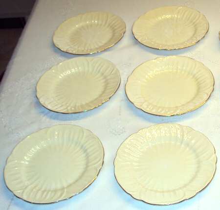 Oleander (Gold Trim) Dessert/Pie Plate